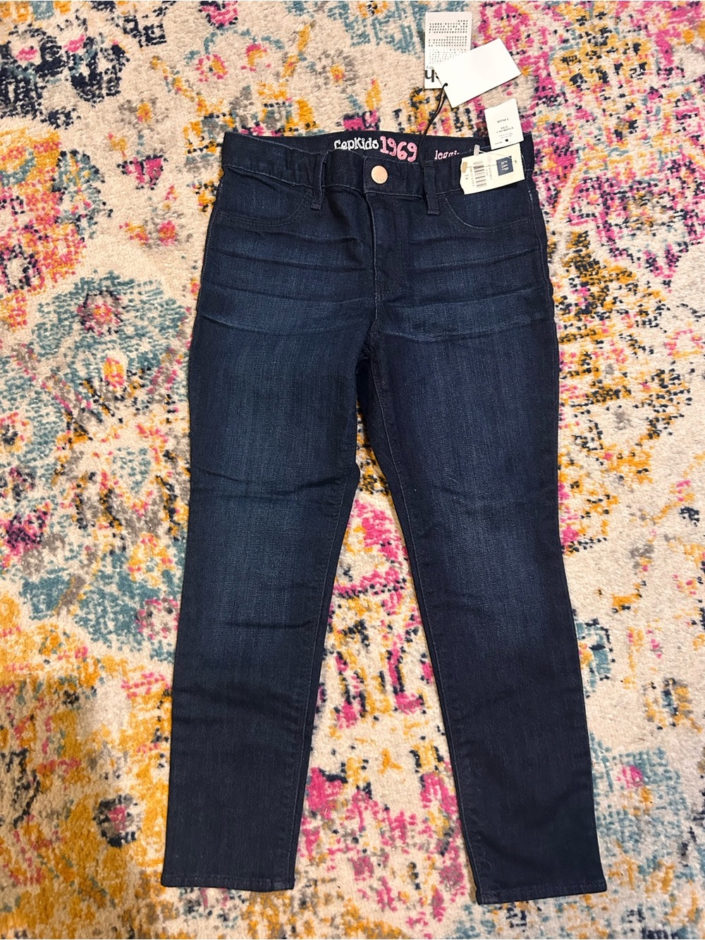 Gap Dark Wash Girls' Skinny Jeans - Navy